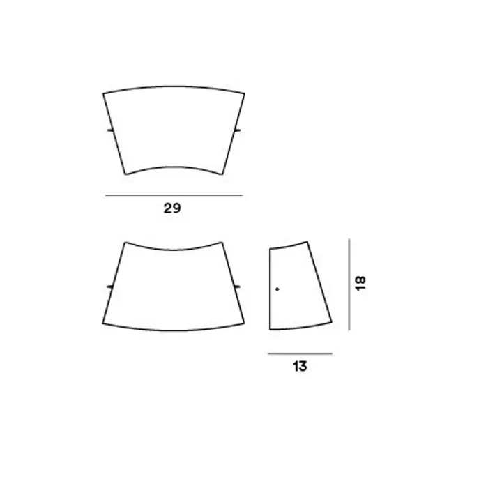 TUTU' ZIDNA LAMPA E14 BIJELA