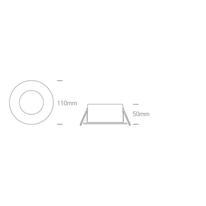 UGRADBENA LED SVJETILJKA BIJELA 18W CCT IP65 1800lm 230V