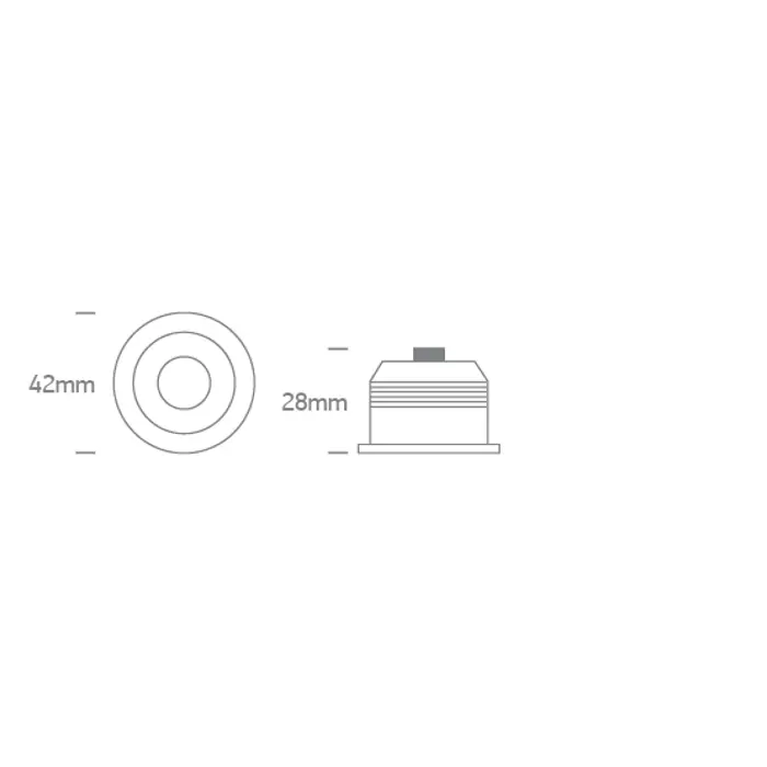UGRADBENA LED SVJETILJKA CRNA COB 3W CCT 350mA IP20