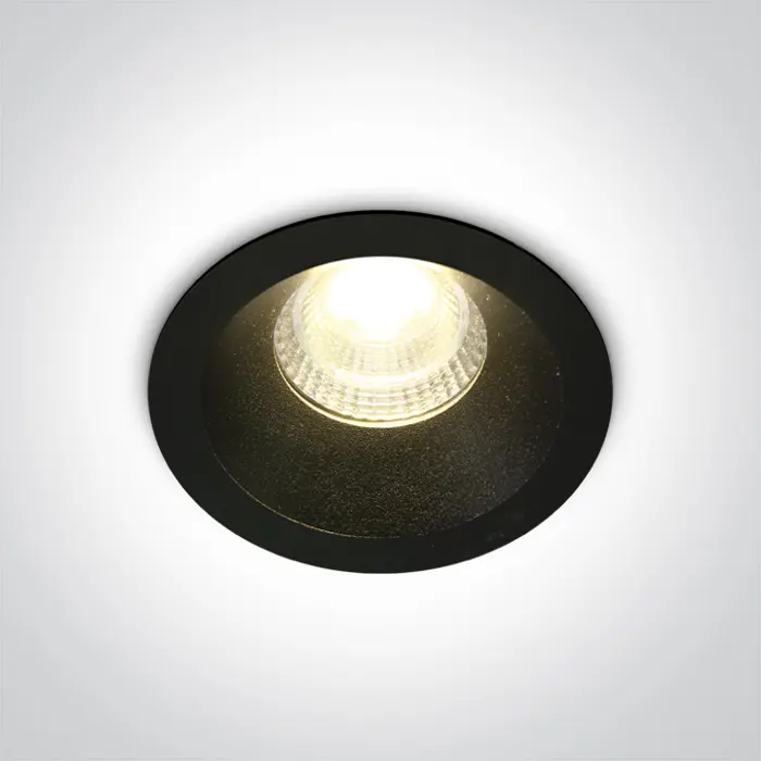 UGRADBENA SVJETILJKA LED/7W/3000K/560lm/50°/240V IP20 CRNA