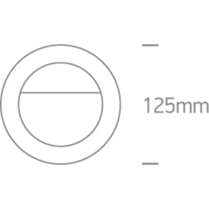 UGRADBENA ZIDNA LED 1W IP54 WARM LIGHT SIVA
