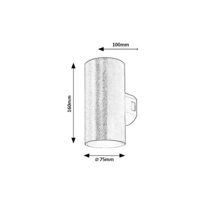 URFA VANJSKA ZIDNA SVJETILJKA LED 18W/CRNA/IP65/1800lm