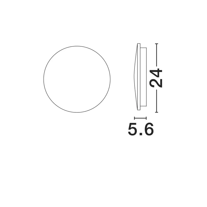 VAL ZIDNA LAMPA LED 3000K 948lm IP65 BIJELA