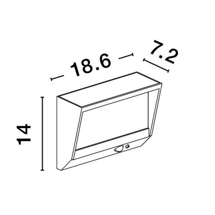 VALOR ZIDNA SVJETILJKA LED 2 Watt 104lm 3000K