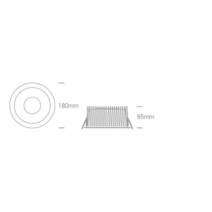 VANJSKA UGRADBENA LED SVJETILJKA CRNA 40W CCT IP65 230V 4000lm DARK LIGHT