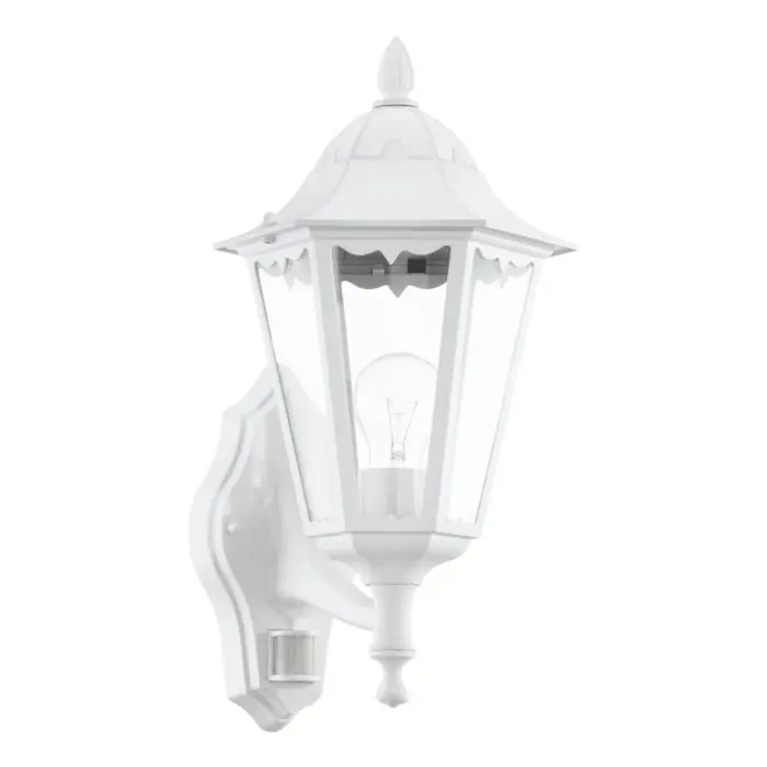 VANJSKA ZIDNA LAMPA 1xE27 SENZOR, BIJELA NAVEDO