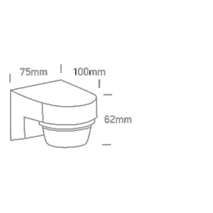 VANJSKI ZIDNI SENZOR ZA POKRET IP65 800W 230V BIJELI