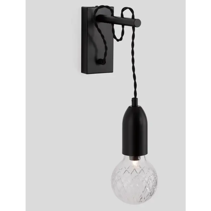 VEDA ZIDNA LAMPA G9 /IP20/CRNA