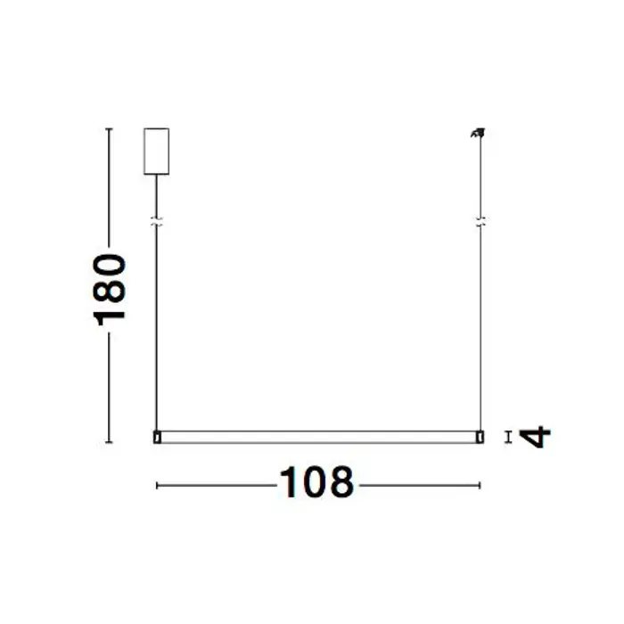 VEGAS VISILICA LED 35W/3000K/1900lm/IP20/ANTIQUE MESING