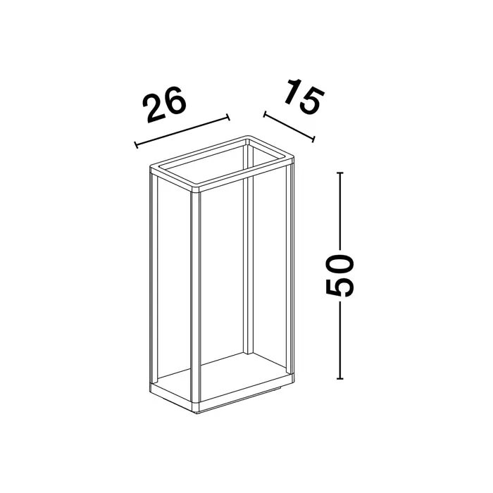VEL STAJAĆA LAMPA LED 3000K 344lm IP65 CRNA