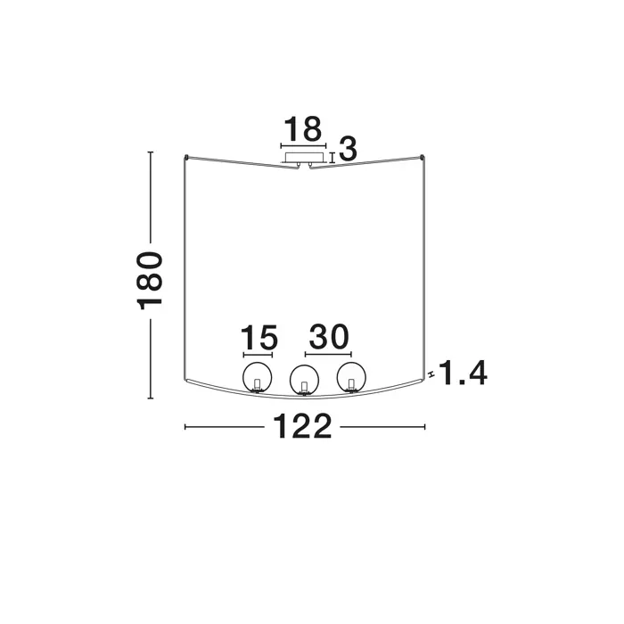 VITTON VISLICA E14 /IP20/MESING & BIJELA