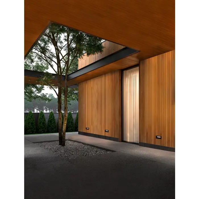 VIVION UGRADBENA ZIDNA SVJETILJKA CRNA
LED 1 Watt 220-240 Volt 29lm