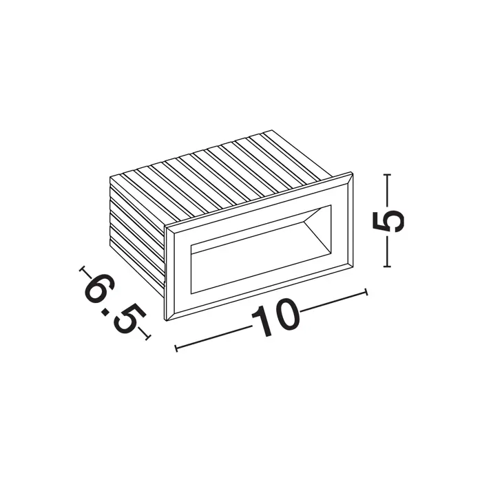 VIVION UGRADBENA ZIDNA SVJETILJKA
LED 1 Watt 220-240 Volt 29lm