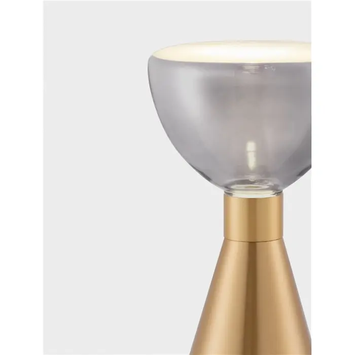 VOI STOLNA LAMPA LED /3000K/8W/227Lm/ZLATNA& SMOKY