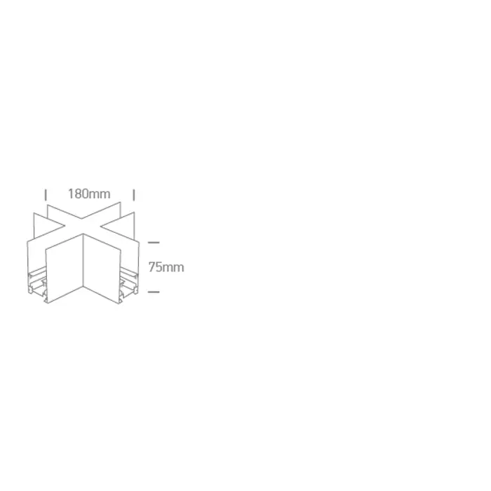 X KONEKTOR ZA MAGNETU ŠINU CRNI 42001/42002/42003