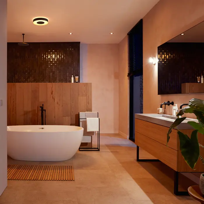 Xamento PHILIPS HUE LED STROPNA SVJETILJKA M CRNA 2000-6500K IP44