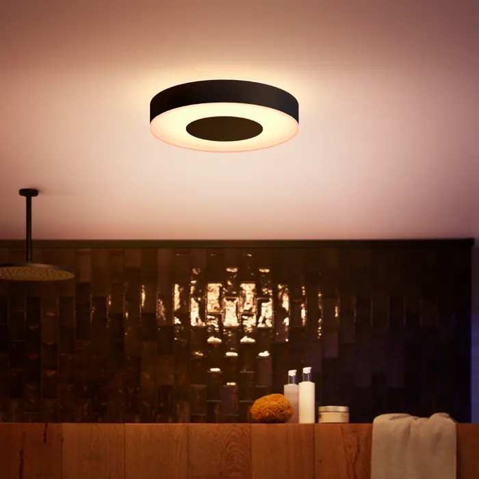 Xamento PHILIPS HUE LED STROPNA SVJETILJKA M CRNA 2000-6500K IP44