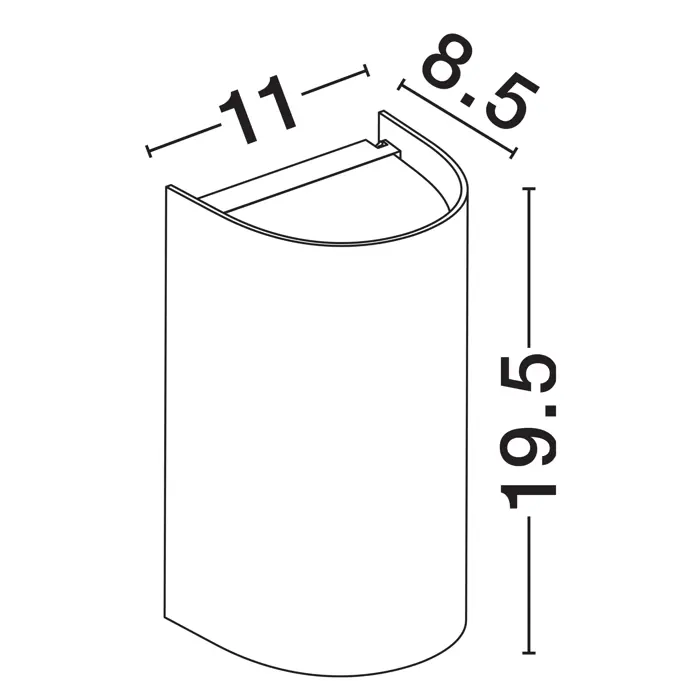 YORK ZIDNA SVJETILJKA CRNA
LED GU10 2x10 Watt
100-240 Volt