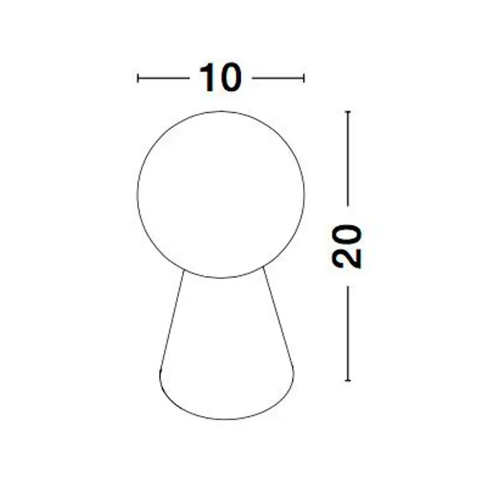 ZERO STOLNA LAMPA G9 IP20/BIJELA