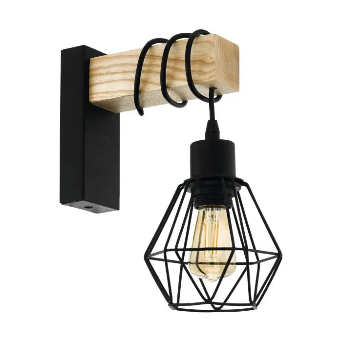 zidna-lampa-1xe27-crni-kabldrvo-townshend-5-32901-02032972.webp