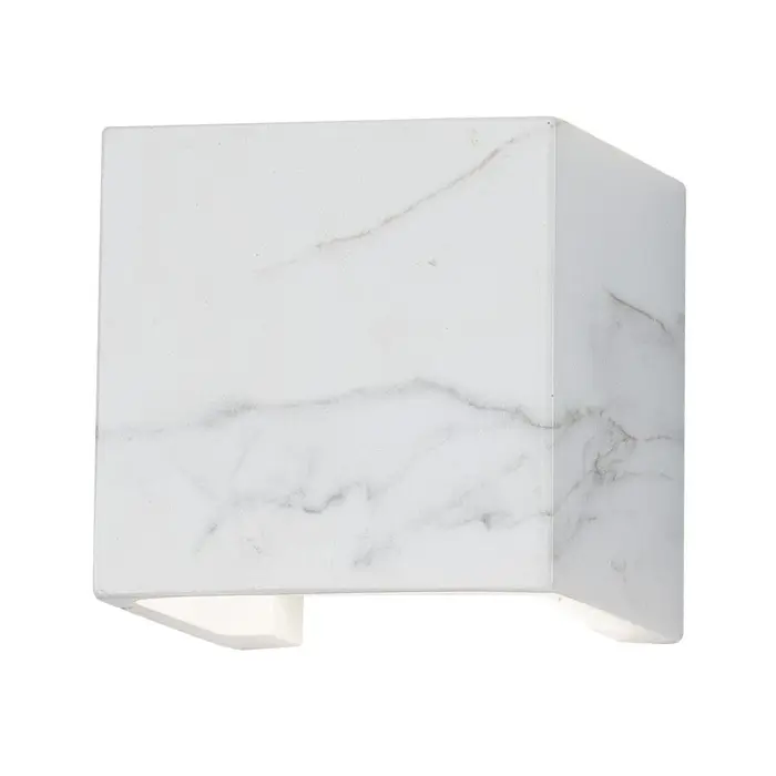 ZIDNA SVJETILJKA 'MOOD' G9/5W/230V/IP54/13x13x13cm/GIPS/BIJELA