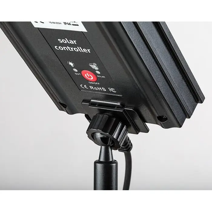 ZIRC SOLARNA SVJETILJKA LED 3,6W/CRNA/IP44/35lm