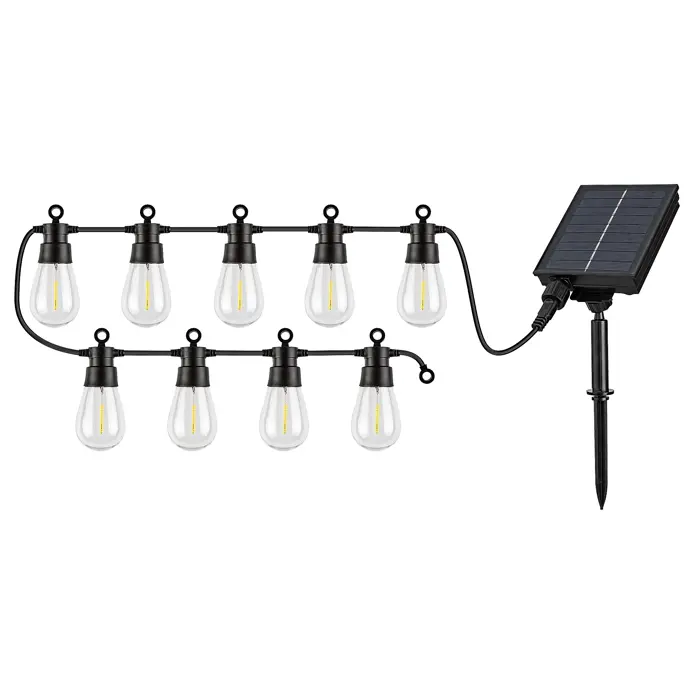 ZIRC SOLARNA SVJETILJKA LED 3,6W/CRNA/IP44/35lm